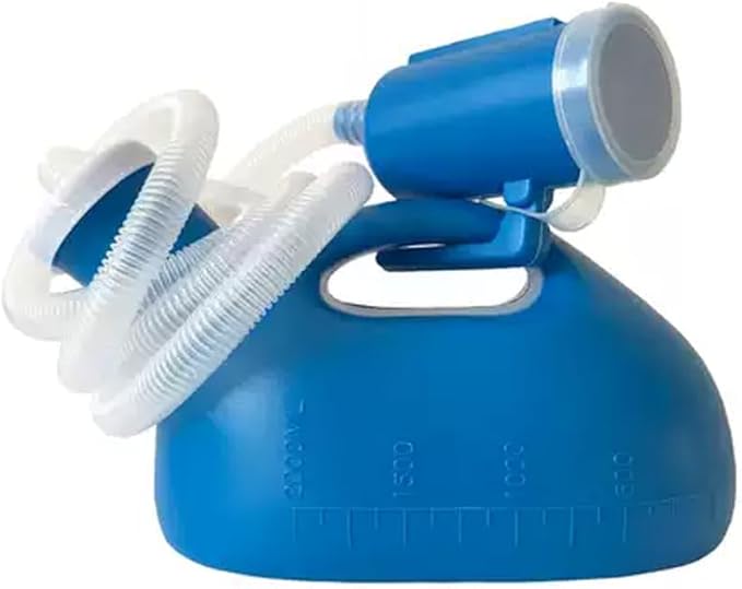 Male Portable Urine Bottles for Men - OOCOME 2000ML Portable Male Pee Storage Holder Urinal Collector with Lid for Car Travel Camping