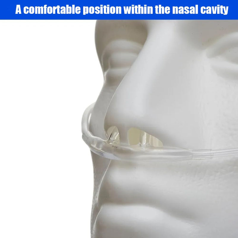 [Australia] - 10 Pack High-Flow Soft Nasal Oxygen Cannula, Standard Connector 7 Ft, Green Tubing and Each Individual Packing 