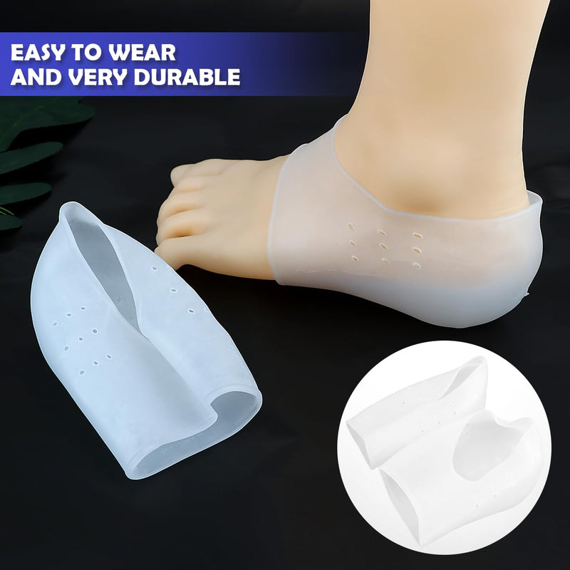 [Australia] - FERCAISH 1 pair of silicone heel protectors, height increasing insoles, invisible heel cushions, heel pad gel, heel spur insoles for men women 3 cm 