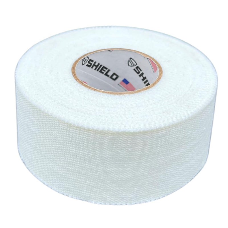 [Australia] - SHIELD 1 Inch Athletic Tape – Precision Tape 12 Pack – Strong Cotton, Easy Tear, No Residue – Made in USA – Rigid Sports Wrap for Fingers, Thumbs, Toes, First Aid, Training 