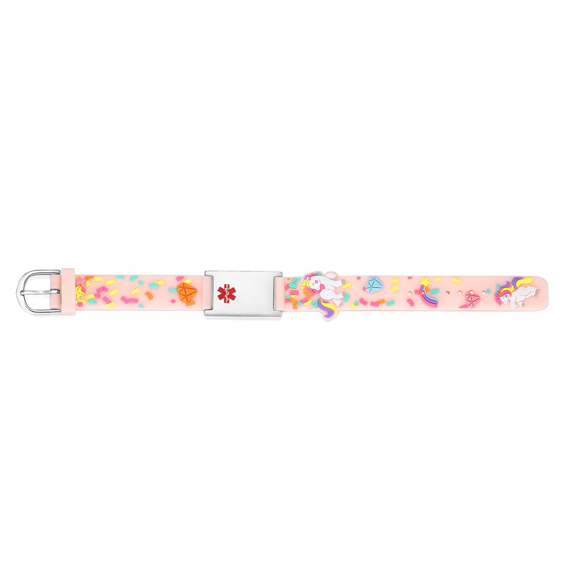 [Australia] - LinnaLove cartoon medical alert id bracelets Parents gift to Son, daughter, brother, sister SHEEP peanut allergy 