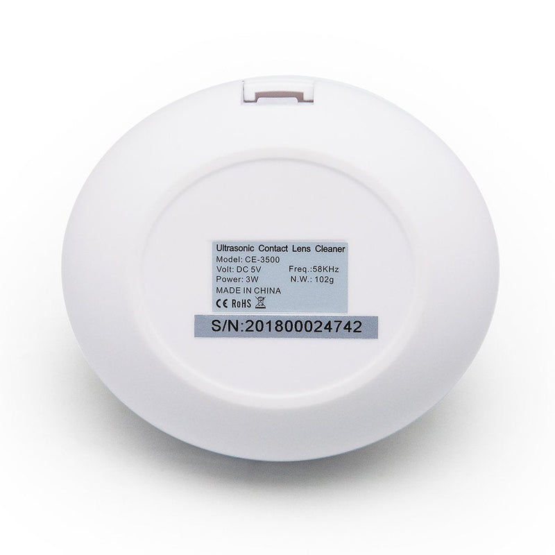 [Australia] - Ultrasonic Contact Lens Cleaner Fast Cleaning Sclerals Lenses Daily Care Contact Lenses with Vanity Mirror CE-3500 