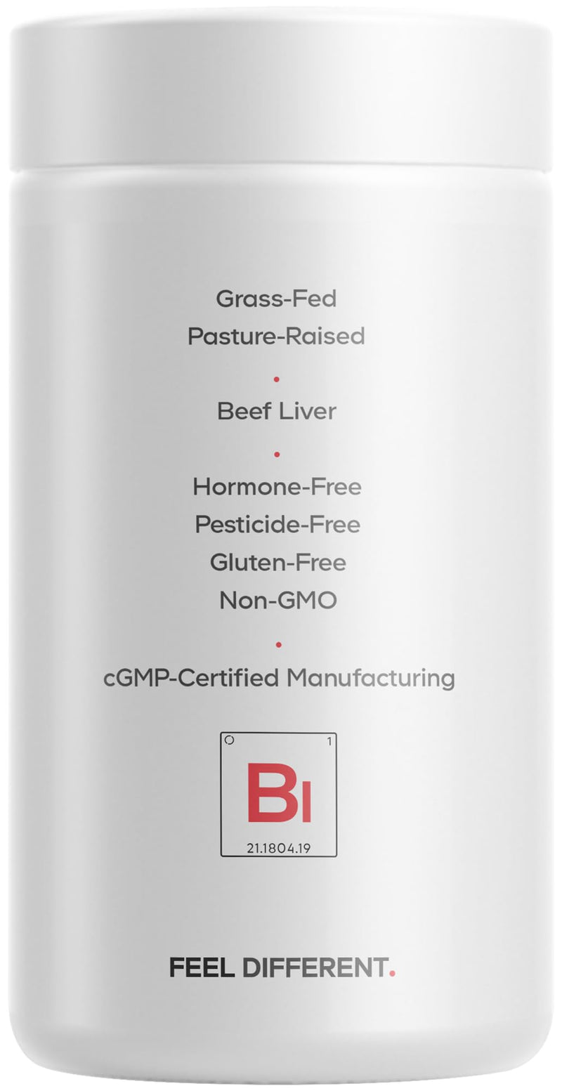 [Australia] - Codeage Grass Fed Beef Liver Supplement Superfood, Freeze Dried, Non-Defatted, Desiccated Glandulars Bovine Pills, Pasture Raised Beef Vitamins, Non-GMO Liver Meat, 180 Capsules 