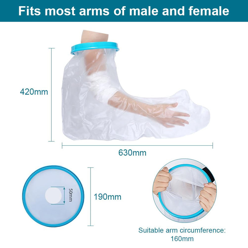 [Australia] - XongSyue arm protector cover, plaster protection, waterproof arm, adult bandage protection, shower protection arm, plaster arm waterproof for men and women, arm protector, reusable arm plaster shower cover 
