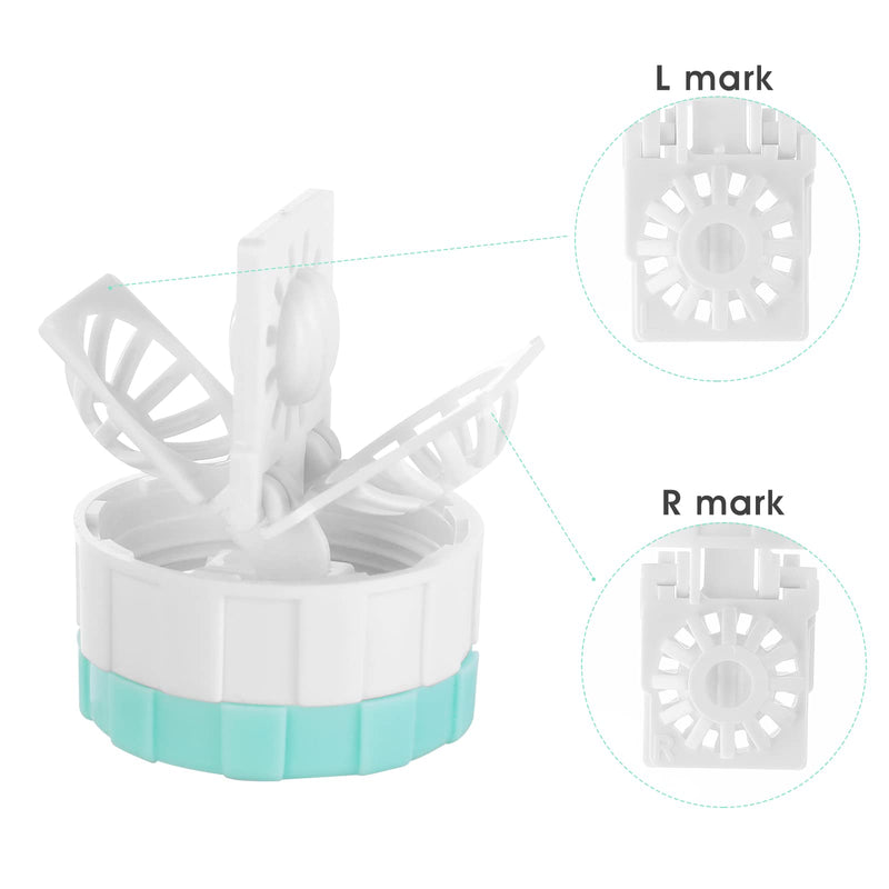 [Australia] - Sibba 5pcs Contact Lens Case Manual Contact Lens Cleaner Portable Rotary Contact Lens Cleaning Case for Everyday Life 