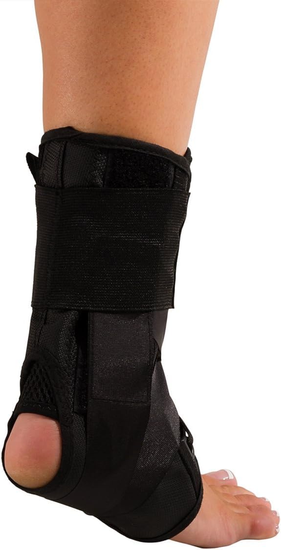 [Australia] - DonJoy Performance ANAFORM Lace-Up Figure-8 Straps Ankle Brace for Mild to Moderate Ankle Support for Football, Volleyball, Wrestling, Soccer, Lacrosse, Snowboarding, Basketball Medium 