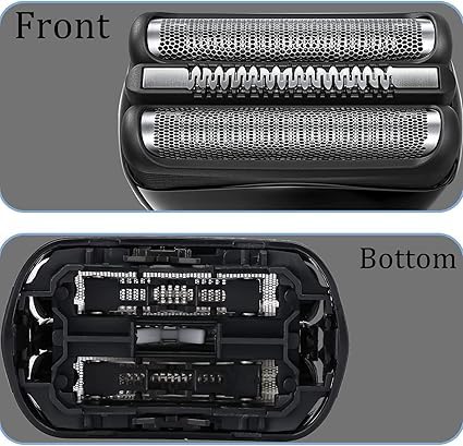 [Australia] - 2 Pack Replacement Black Series 3 32B Electric Shaver Heads Compatible with Braun S3 3040s 3000s 3050cc 3010s 3070cc 3080s 3090s 310s 3020s 330s 370cc-4 380s-4 