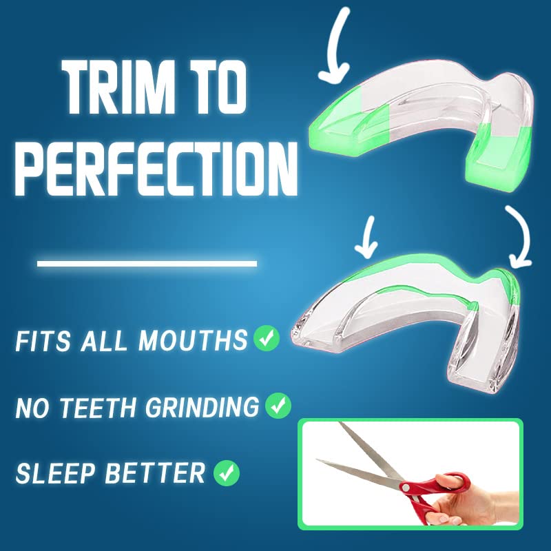 [Australia] - KOHEEL MG Moldable Mouth Guard for Teeth Grinding and Clenching, Perfect Fit Night Guard, Dental Guard for Bruxism Relief, 4 Count (2 Large & 2 Small) 2 Large & 2 Small 