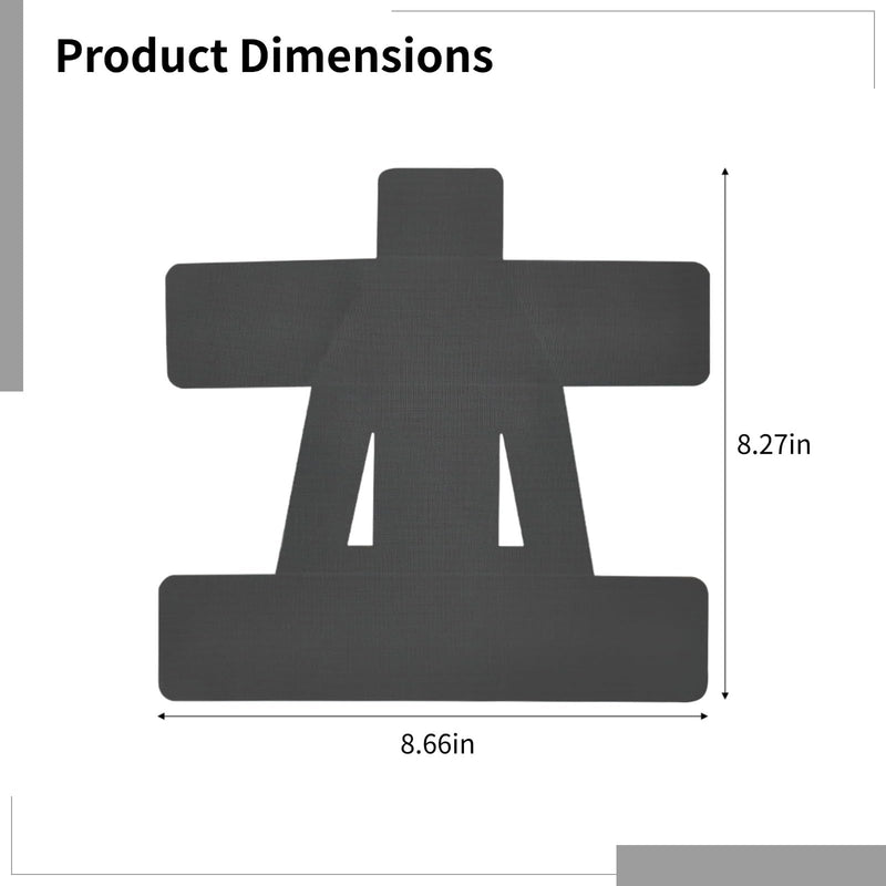 20 Pcs Shoulder Kinesiology Tapes, Black Cotton Sport Tapes, Cross-Shape Design, Breathable & Stretchy, Latex-Less, Ideal for Pain Relief, Shoulder Support