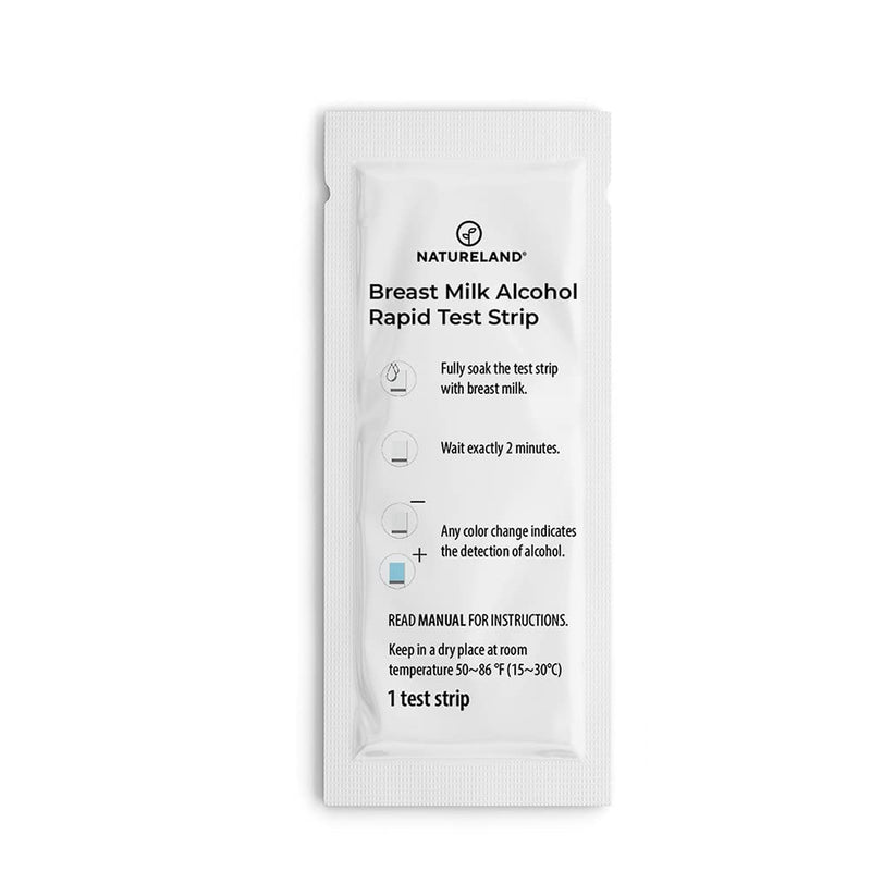 NATURELAND Breast Milk Alcohol Test Strips, 10 Second Results, 40 Count | Quick accurate at-home check for alcohol in breast milk; dip and read in 10 seconds for peace of mind while nursing