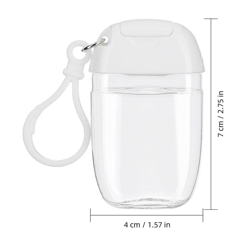 BESPORTBLE 36 Pcs 30ml Travel Bottles with Keychain Leakproof Refillable Empty Squeeze Bottle Containers for Liquid Soap Lotion Shampoo Toiletry TSA Approved 1oz Backpack Clips