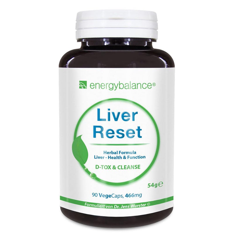 [Australia] - EnergyBalance Liver Reset - Capsules Liver Complex - Liver Regeneration - Vegan, without additives - 90 VegeCaps of 466 mg each 