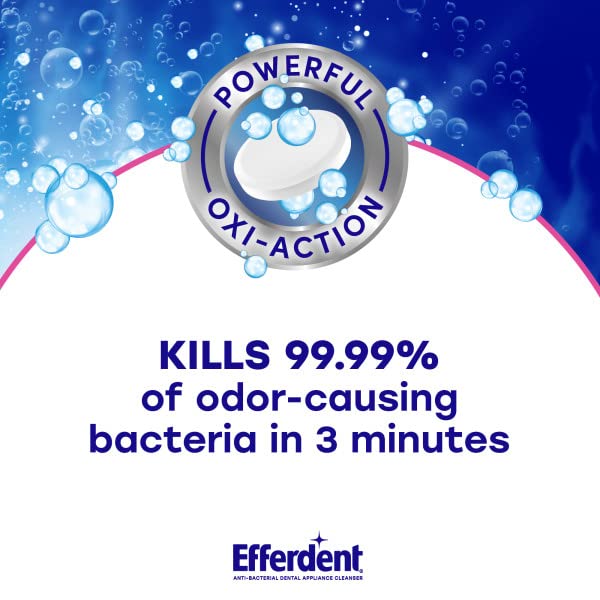 Efferdent Retainer & Denture Cleaner Tablets, Complete Clean, 44 Count, (Pack of 3) standard