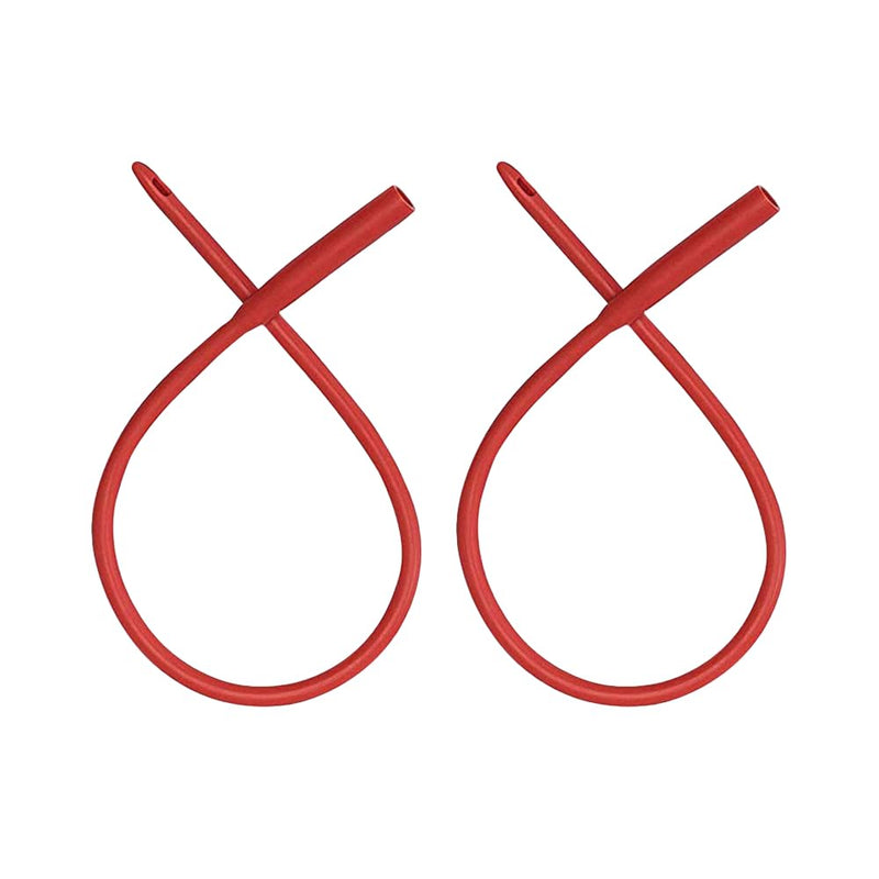 [Australia] - Red Latex Catheter 20FR with Flexible Rubber Tubing for Higher Colon Cleansing and Gerson Coffee Therapy. Supplied with Universal Hose Connector (2 Pack) 2 Pack 