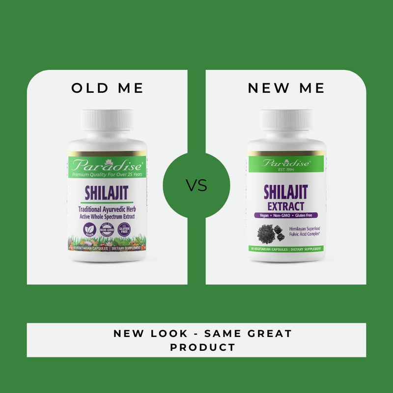 [Australia] - Paradise Herbs Shilajit Extract, Whole Active Plant Extract, Super Potent, Ultra Pure, Vegan, Non-GMO, Gluten Free, Keto, 60 Count Vegetarian Capsules 
