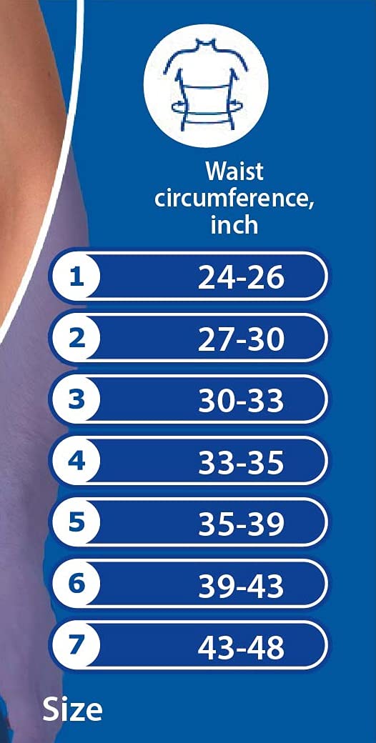 Premium Quality breathable umbilical hernia belt for men and women with support pad. Abdominal Support Binder Navel Ventral Epigastric Incisional and Belly Button Hernias (#6 for Waist Circumference: 45-49 inch (115-125cm))