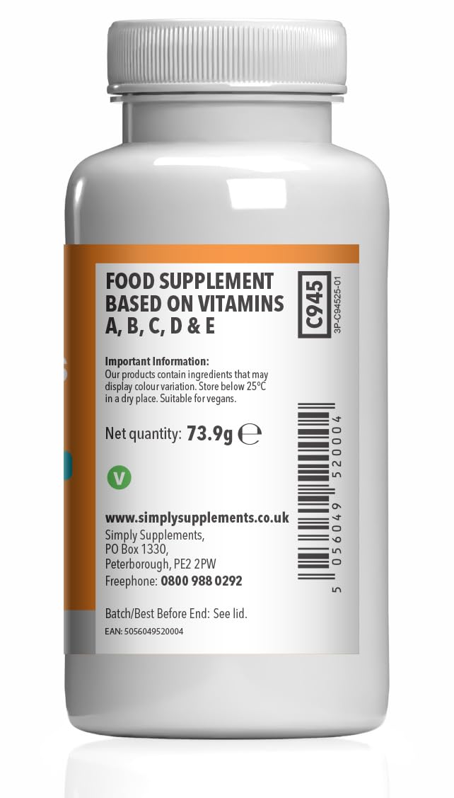 Multivitamin Complex | Supports Immune Health, Energy & Skin Health | Suitable for Vegans & Vegetarians | 360 Tablets = 12 Months’ Supply | Manufactured in The UK in Accordance with GMP Standards 180 count (Pack of 2)