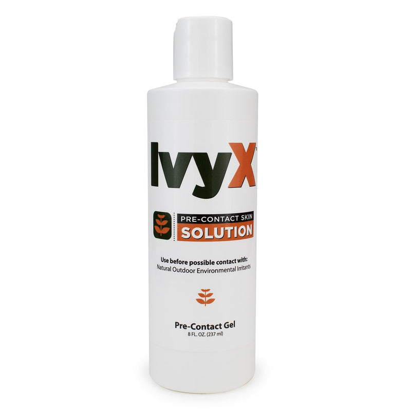 [Australia] - CoreTex Ivy X Pre-Contact Poison Ivy Protection Gel - 8oz. Bottle of USA-Made Ivy Barrier Gel to Help Prevent Itchy Rashes From Poison Ivy, Poison Oak, & Poison Sumac - Quick Dry & Chalk-Free Formula 8 Fl Oz (Pack of 1) 