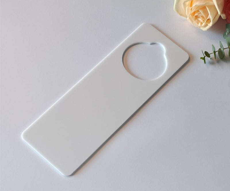 [Australia] - 5pcs of Door Hanging Hangers Blank Signs,DIY Blank Door Knob Signs for Painting, DIY Craft, Home, Office Hotel Decoration,Business Use, Arts and Crafts (White) White 