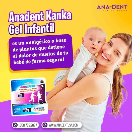 [Australia] - Children's Anadent Gel for Toothache & Gum Pain, Instant Pain Relief Gel for Kids & Babies, Made with Eugenol Plant-Based Ingredient to Relieve Teething Pain or Toothaches, 7g (0.25 oz) 