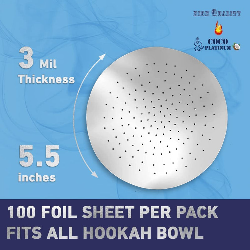 [Australia] - PLATINUM Edition of Foil with Holes 3mil Thickness , Aluminum Foils Pre-Punched, Heavy Aluminum Precut Foil 5.5 Inches Wide (100 Foil Sheets) 
