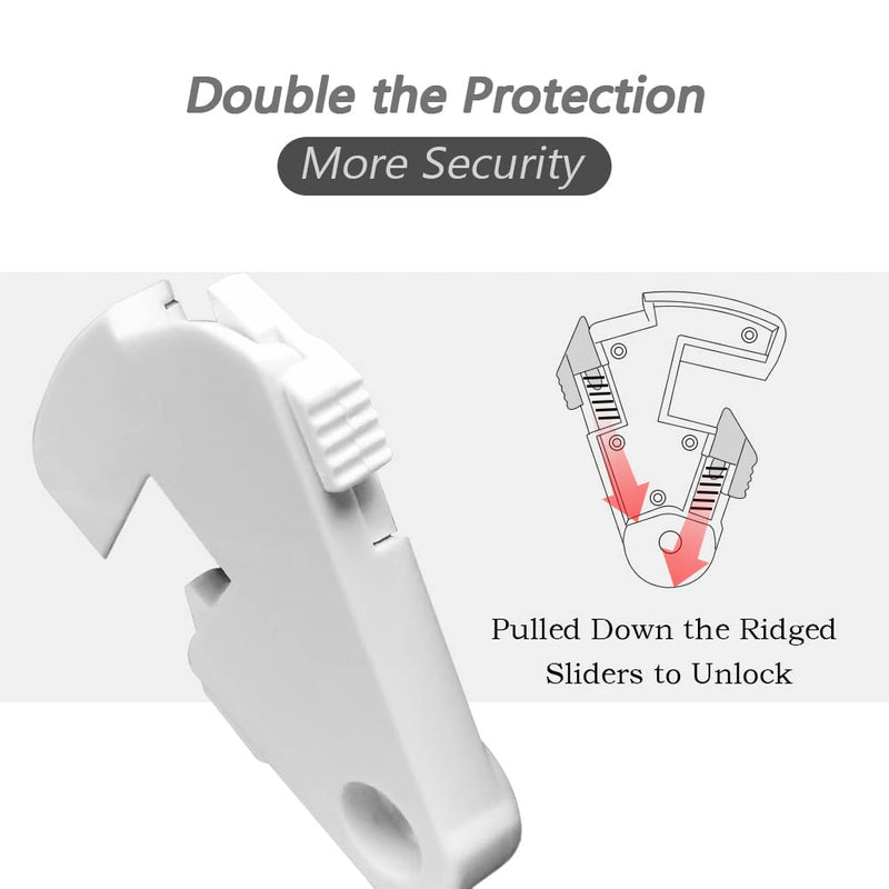 [Australia] - Toggle Light Switch Guard, ILIVABLE Child Proof Switch Plate Cover Rotary Lock Protects Your Lights from being Accidentally Turned On or Off by Children and Adults (White, 2 Pack) 