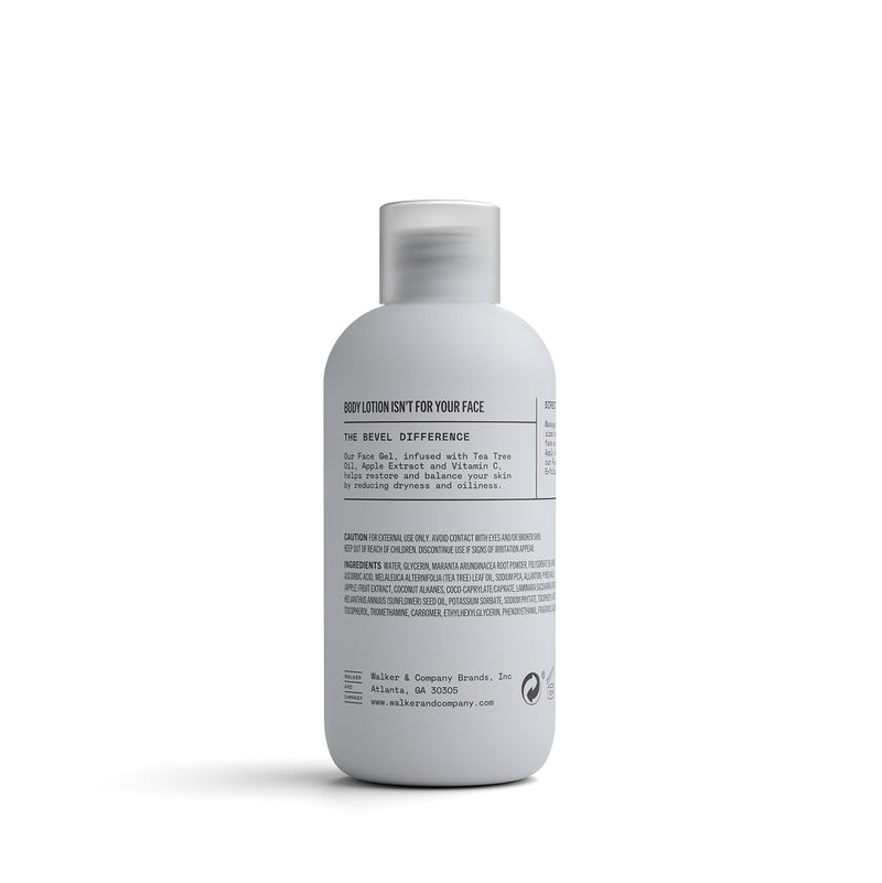 Bevel Face Moisturizer Gel for Men with Vitamin C and Tea Tree Oil Face Gel