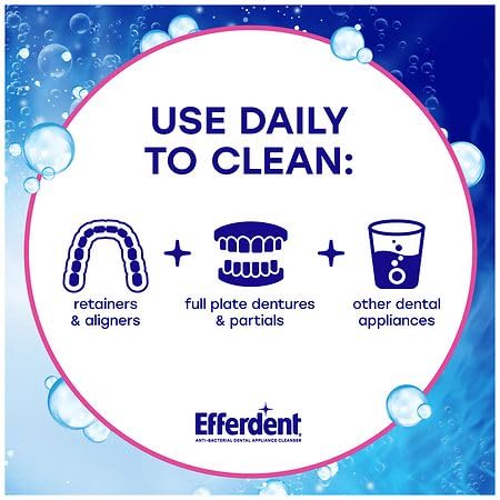 [Australia] - Complete Clean Denture Cleaning Tablets With Bamboo Brush - Specially Formulated Cleaner for Retainers, Aligners & Dental Appliances - Removes Dark Spots & Unpleasant Smells (126 Count) 