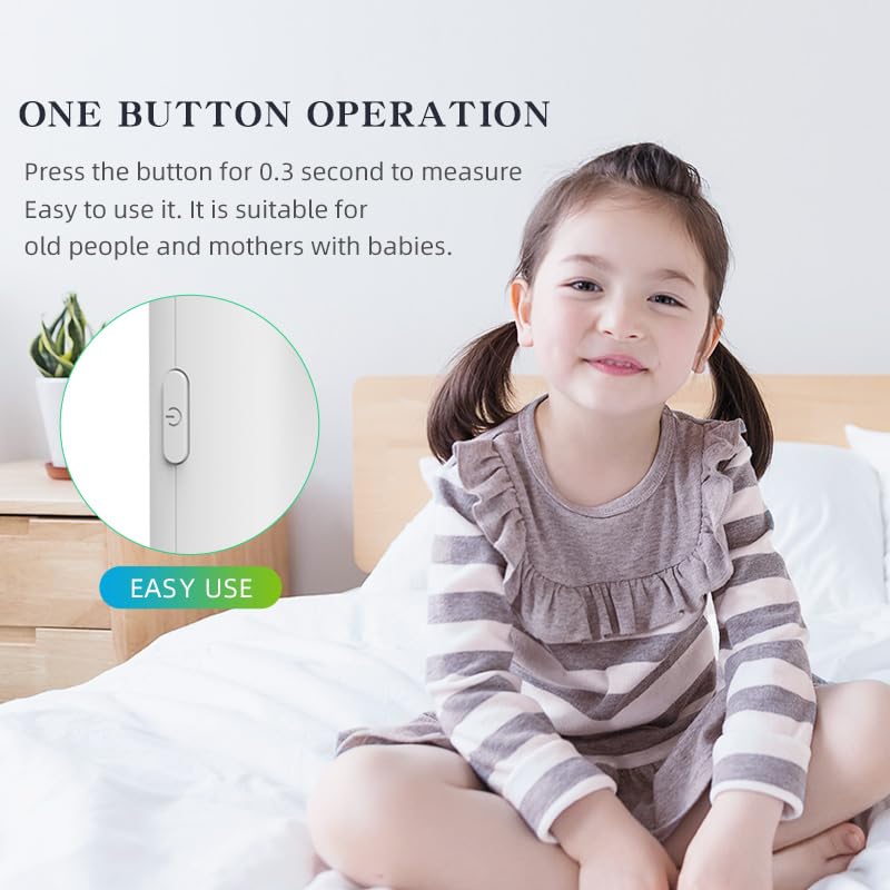 [Australia] - Medical Forehead Thermometer, Rechargeable Thermometer for Adults and Kids, Portable Infrared Digital Thermometer with Fever Alarm and LCD Display, Fast Accurate 1s Instant Results (Black) 
