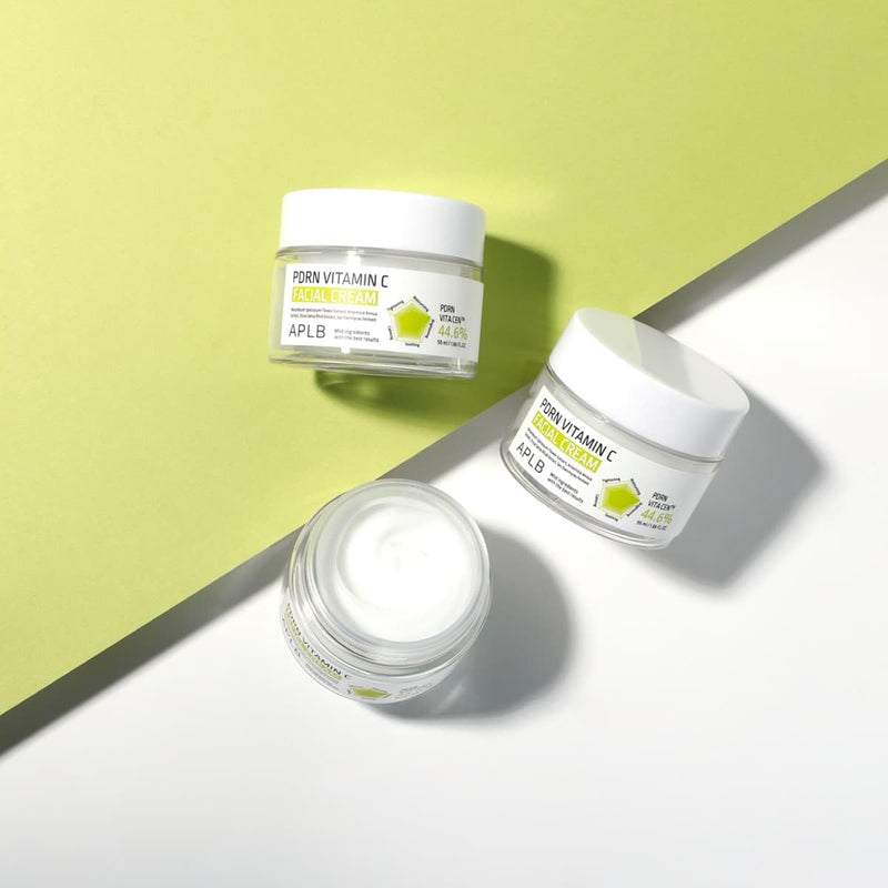 APLB PDRN Vitamin C Facial Cream | PDRN VITA CEN™ 44.6% 1.86 FL.OZ/Korean Skincare, Wrinkle Care, Elasticity care, Moisturize, Revitalize for gentle and improve skin texture