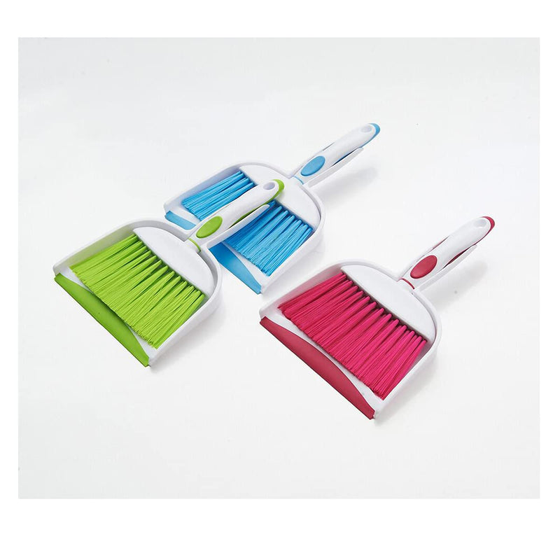[Australia] - Mini Broom and Dustpan Set-Mini Whisk Set for Desk, Housekeeping, Office, Kitchen, Pet Nest, etc.,Daily Cleaning Necessity Plastic Mini Dustpan Set (Gray) Gray 