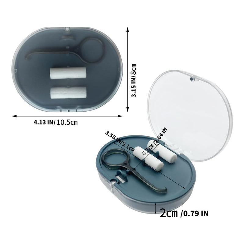 [Australia] - 2PCS Double-Layer Retainer Case with 2 Belt Chewing and 1 Removal Tool, Built in Mirror Orthodontic Travel Denture Case, Convenient Mouth Guard Case 2PCS Pink 