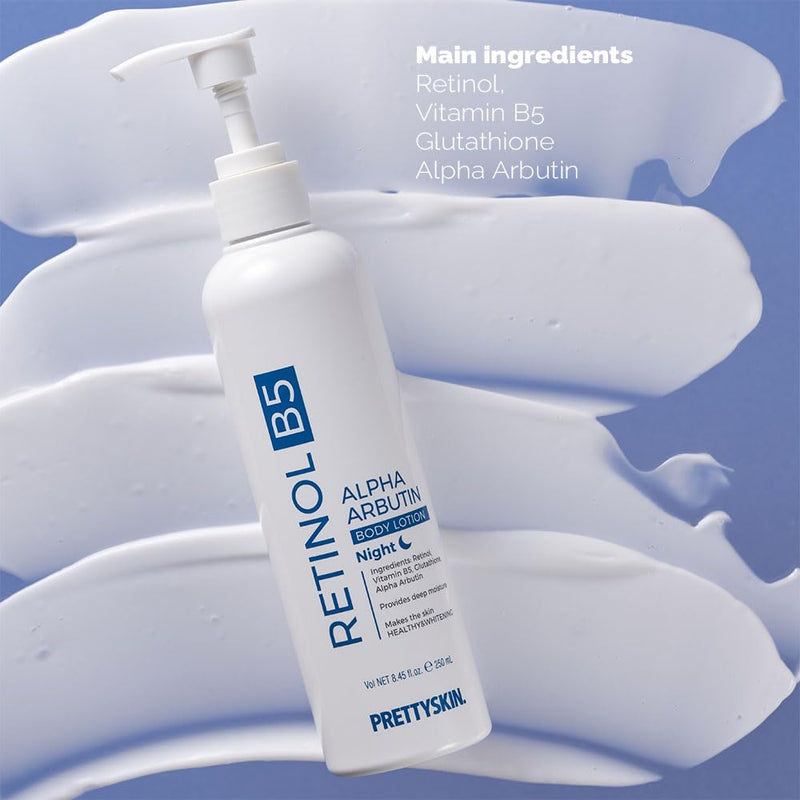 PRETTYSKIN Deep moisture Korean Body Lotion with Retinol, Vitamin B5-8.45fl.oz.(250ml) (Retinol B5) | Vitamin B5, 8.45 fl.oz. (250ml) Retinol B5