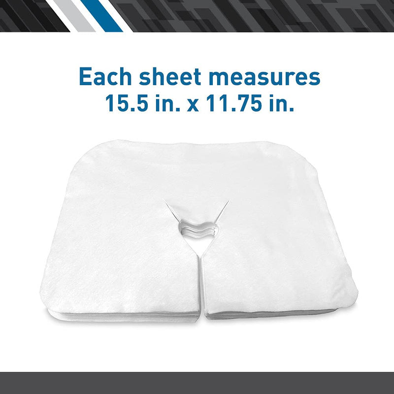 [Australia] - BodyMed Disposable Face Cradle Covers - 1 Pack of 100 Sheets - Medical-Grade, Ultra Soft, Luxurious, Non-Sticking Massage Face Covers/Headrest Covers for Massage Tables & Massage Chairs 100 Count 