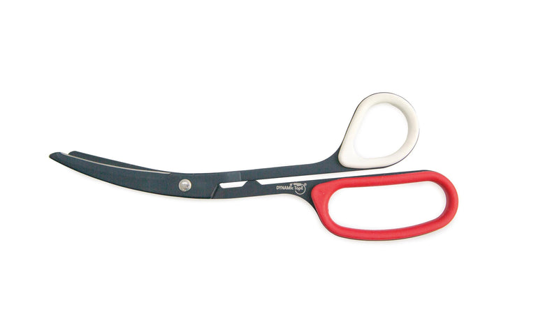 Dynamic Tape Eco | Biomechanical Adhesive Physio Tape + Precision Scissors | 2" Grey & Black Sports Tape + 8.5” Non-Stick Teflon-Coated Blades | Ideal for Kinesiology, Knee, Ankle, Muscle & Ligament S