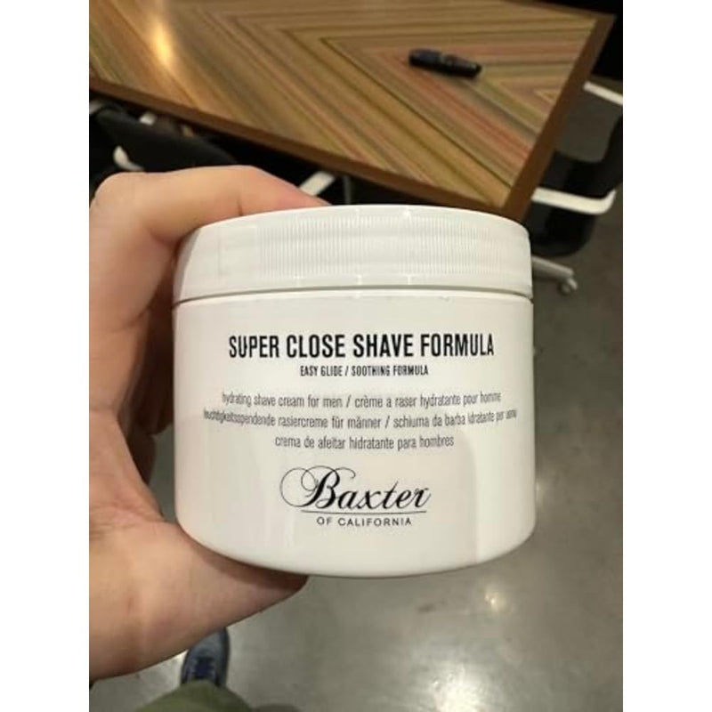 Baxter of California Super Close Shave Formula for Men | Easy Glide| Soothing Formula | Tea Tree Oil, Witch Hazel & Peppermint 8 Fl Oz (Pack of 1)