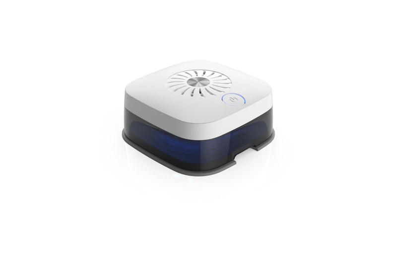 flow-med Dry-Turbo cd 2.1 UV - Hearing Aid Dehumidifier - Also for Rechargeable Hearing Aids - Medical Device - UV LED - Powerful Fan - Dry in 30 min - Automatic Stop - USB-C - German Development