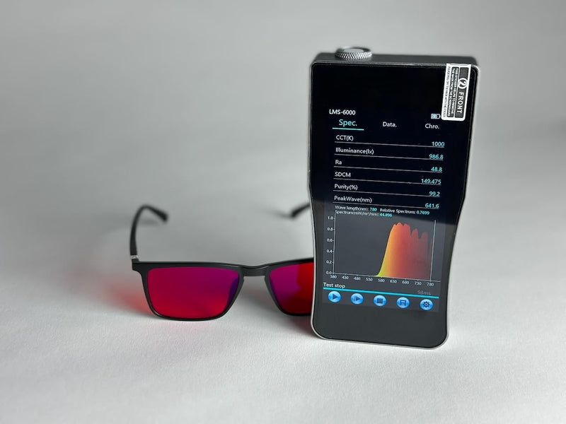 [Australia] - UVtech SLEEP-3R 100% blue light filter and green light filter red glasses computer glasses PC gaming bluelight filter UV blue light blocking glasses anti women men red 
