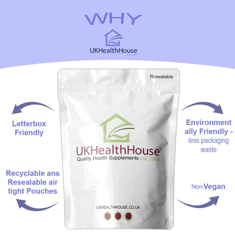 UKHealthHouse Glucosamine Hydrochloride Powder Joint and Cartillage Support Extra Strength 40 Mesh D-Glucosamine HCL Powder HCL Supplement (500g)