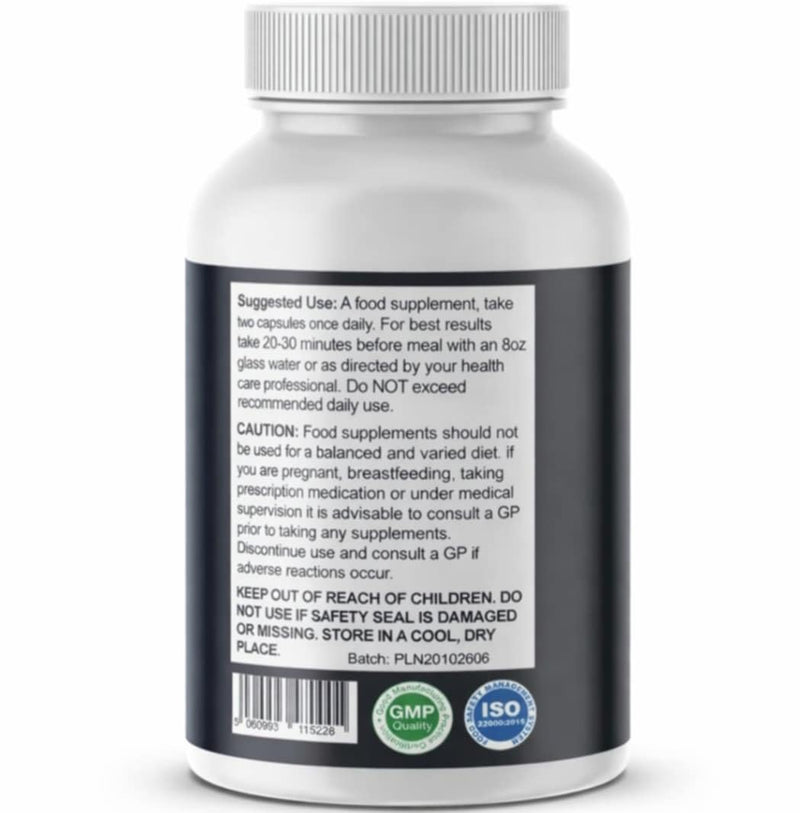 Zenthia 500 Food Supplement Capsules – Apple Cider Vinegar, Green Tea, MCT Oil, Magnesium & Potassium – 60 Vegan Capsules – Made in the UK