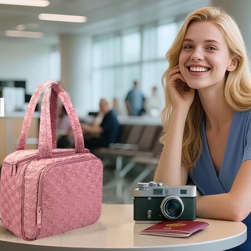 SUNRISING Tote Bag + Travel Toiletry Bag Pink