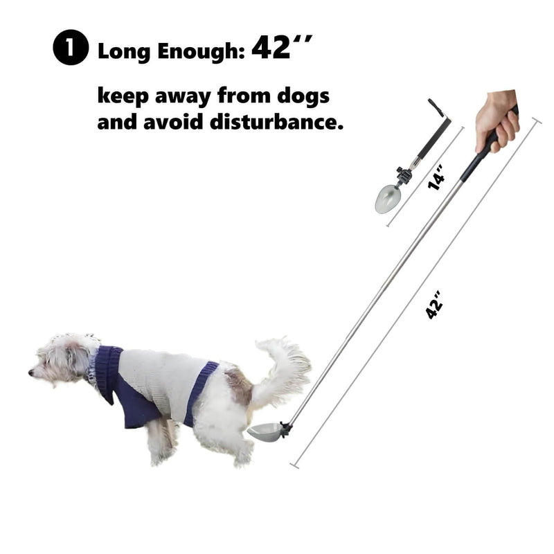 Dog Urine Sample Catcher，Telescopic Dog Pee Sample Collector，Pet Urine Stick for Small Large Female Dogs (Grayspoon&4bottles) Grayspoon&4bottles - PawsPlanet Australia