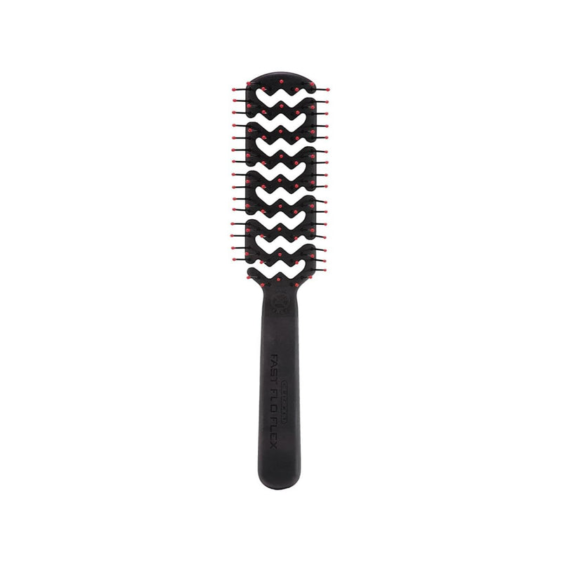 Cricket Static Free Fast Flo Flex Vent Hair Brush - Quick Drying, Detangling, and Styling - Anti-Static Bristles for Frizz-Free Blowouts, Ideal for All Hair Types
