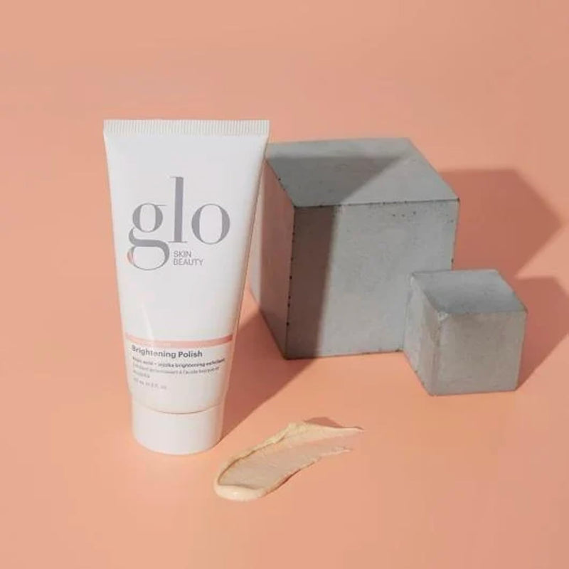 Glo Skin Beauty Brightening Skin Polish | Brightens and Refreshes Skin to Enhance the Absorption of Natural, Effective Brighteners | Gentle exfoliating face scrub, brightens dull skin, evens skin tone, vitamin C, sensitive skin safe, skincare essential