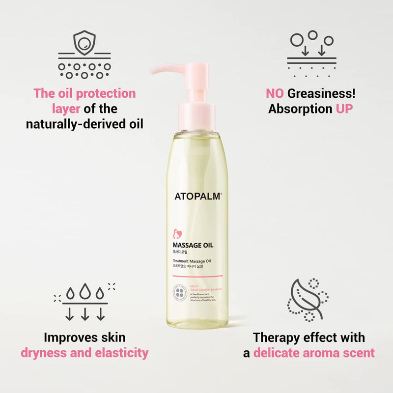 [Australia] - ATOPALM | Maternity Care Massage Oil | Stretch Marks Removal | Pregnancy Must Haves | Pregnancy Skin Care | Postpartum Skin Elasticity Improvement | Belly Oil for Pregnant Women | 4 fl oz (120ml) Renewal 