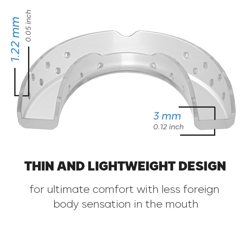 KOHEEL MGS Ultra-Thin Mouth Guard for Teeth Grinding, Professional-Fit Night Guard for Clenching, Comfortable Dental Guard, 4 Count (Small) Small