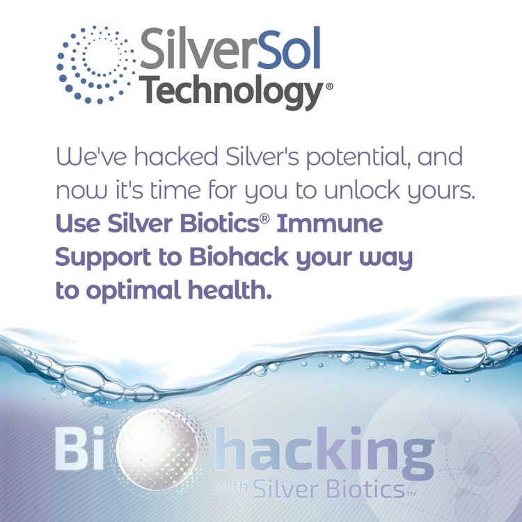 [Australia] - Silver Biotics Colloidal Nano SilverSol Ag₄O₄ 10 PPM Immune Support | Bio-Hacking Immune Building Natural Support | 16 Fl Oz 1 Pound (Pack of 1) 