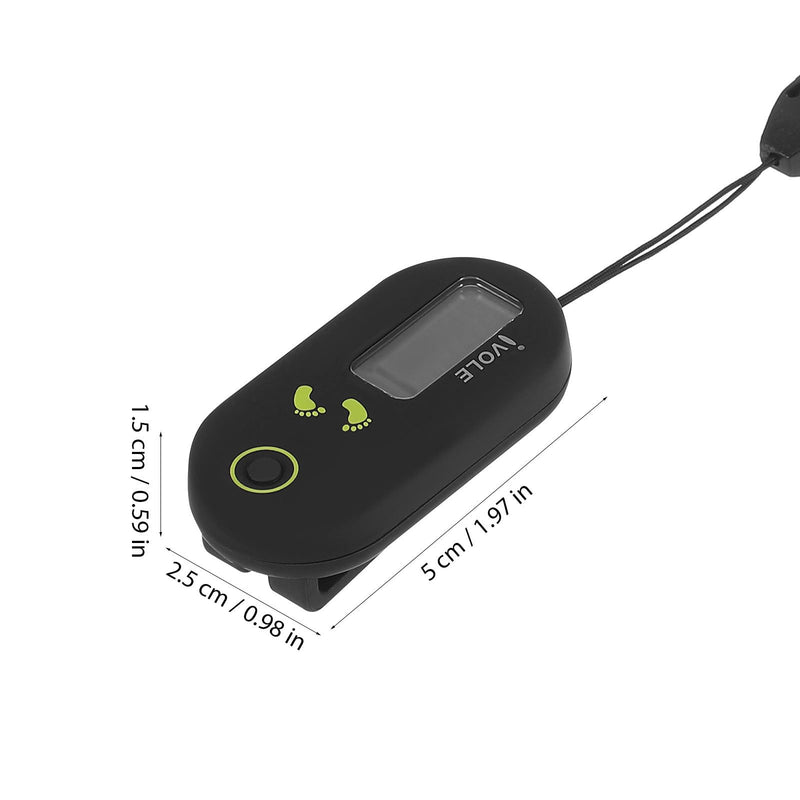 [Australia] - BESPORTBLE Sports Step Counter 3D Digital Pedometer Accurate Step Counter Portable Pedometer Mini Fitness Tool with Clip and Lanyard for Walking Running 