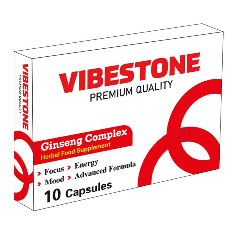 Ultra Strong VIBESTONE RED™.10 x 700mg Pills - Herbal Supplement, Performance Enhancing Supplements for Energy, Stamina and Endurance.Stronger and Harder Performance Ginseng Capsules. 10 count (Pack of 1)