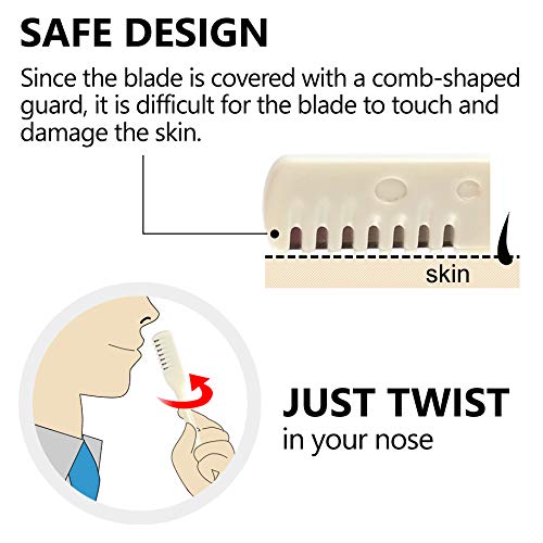 [Australia] - Seki Japan Nose Hair Trimmer Clipper Cutter Safety Protected Razor Hair Removal (Pack of 10 Pieces) 